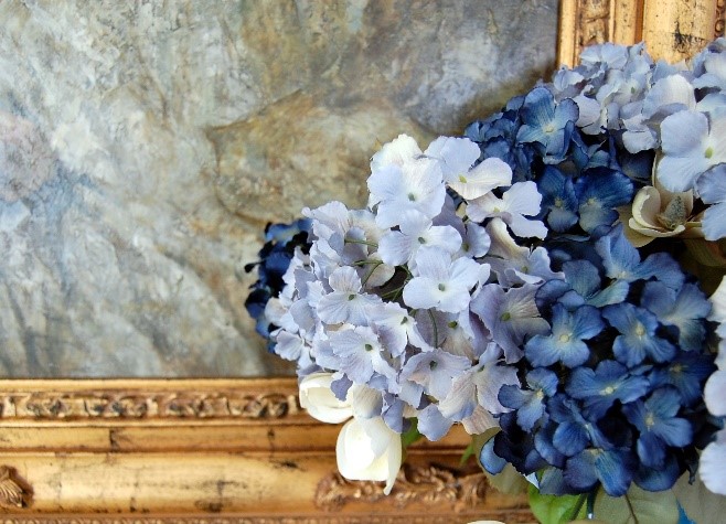 blue flowers